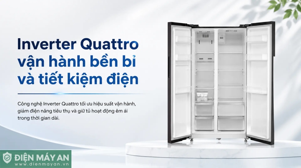 Tủ lạnh Midea Inverter 555 lít Side by Side MDRS710FGG28VN
